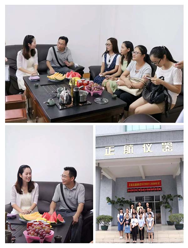熱烈歡迎東莞育才職業(yè)技術(shù)學(xué)院的領(lǐng)導(dǎo)和老師們蒞臨正航儀器，關(guān)心應(yīng)屆畢業(yè)生的就職情況，探討校企長(zhǎng)期合作，了解企業(yè)對(duì)人才的所需，為企業(yè)輸送更優(yōu)秀的人才！